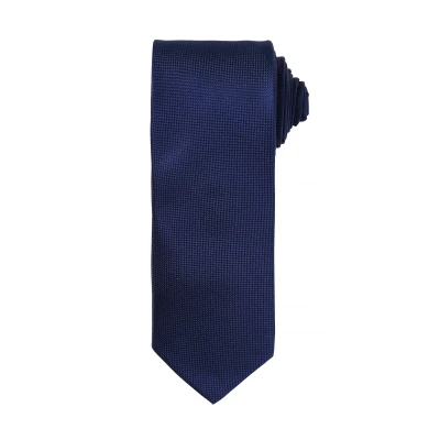 Image of Premier Mens Micro Waffle Formal Work Tie (Pack of 2) (Navy) One Size