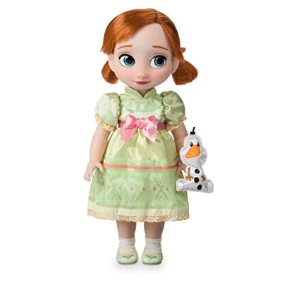 Image of Disney Store Official Anna Doll Animator Collection, Frozen, 39cm/15 with Realistic Rooted Hair, Outfit, &amp; Shoes, Collectible Princess Toddler Suitable for Ages 3+