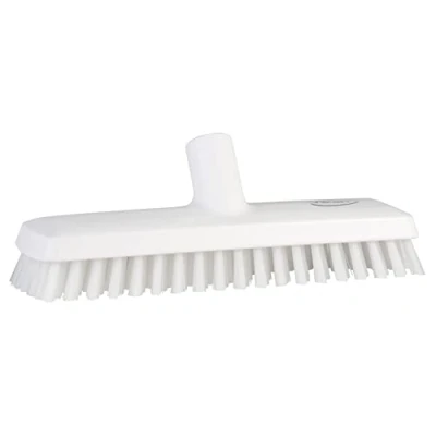 Image of Vikan 70435 Deck Scrub,Medium,11&quot;,PP/PBT,White