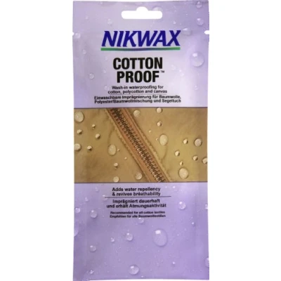 Image of Nikwax Cotton PROOF Wash in Waterproofing for Fabric, Polycotton &amp; Canvas Clothing and Equipment. Adds Water Repellency Revives Breathability (300ml)
