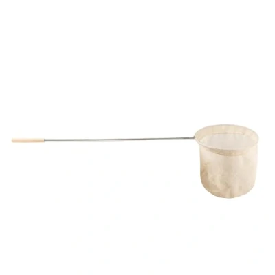 Image of Yello Eco Friendly Extendable Fishing Net, Sustainable Wooden Handle &amp; Cotton Kids Adults Outdoor Adventure Bug Catcher Pond Net