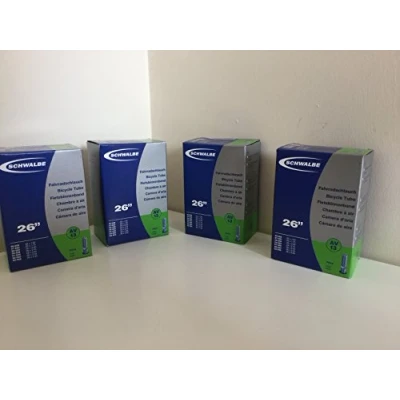 Image of 4 x SCHWALBE AV13 26&quot; 1.5 to 2.5 Bicycle Bike Inner Tube 40mm Schrader Valve