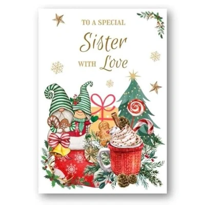 Image of Second Ave Sister Christmas Winter Gingerbread Xmas Holiday Festive Greetings Card