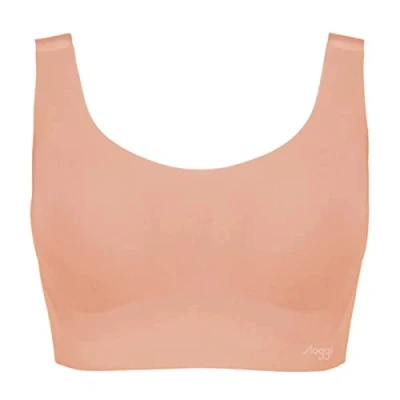 Image of Sloggi Women&#039;s Zero Feel Top EX Wireless Bra, Orange (Coral 3586), XS