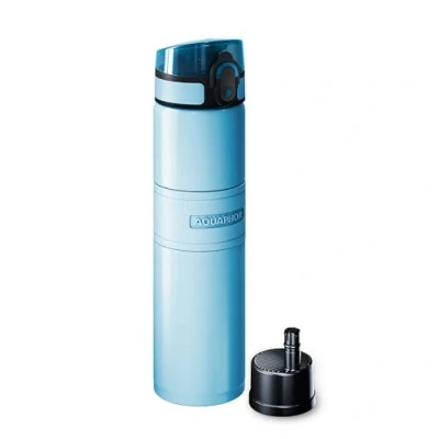 Image of AQUAPHOR City Cool Filter Water Bottle Double Wall Stainless Steel Insulated 500 ml (Glacier Blue)