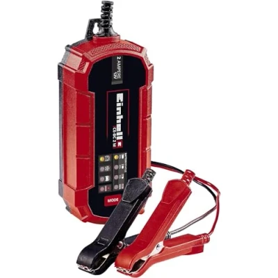 Image of Einhell CE BC 2 M Intelligent Battery Charger Microprocessor Controlled Multi Stage With Trickle Charging For Wintering Batteries Up To 45Ah Capacity Maximum A Current