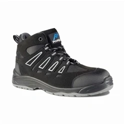 Image of Rock Fall ProMan Hartford Vegan Steel Toe Cap Boot Unisex, Water Repellent Safety Boots, SRC Slip Rated Work, Shock Absorbing Midsole and Lightweight UK 14