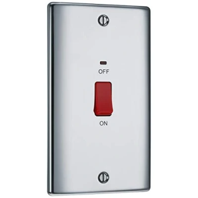 Image of BG Electrical Double Pole Large Cooker Control Unit with a Power Indicator