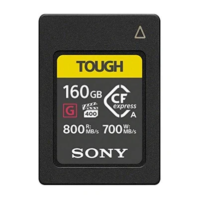 Image of Sony 160GB TOUGH CFexpress Type A Flash Memory Card VPG400 High Speed G Series with Video Performance Guarantee (Read 800MB/s and Write 700MB/s) CEA G160T