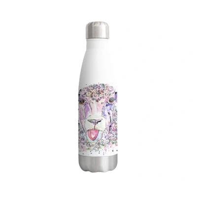 Image of Vixar Sheep Eve Farm Animals Watercolour Bottle double Wall insulated Stainless steel sport Drinks 500ml