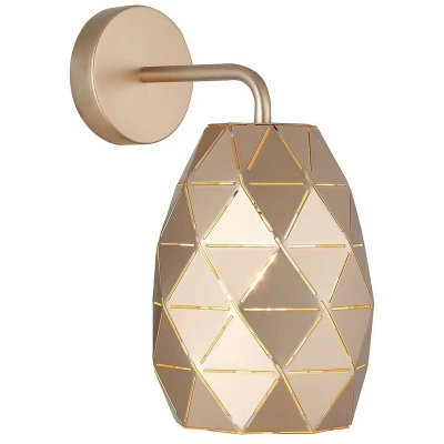 Image of Italux Lighting Modern Dome Wall Lamp Golden Champagne 1 Light, E27