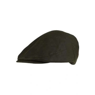 Image of JACK PYKE Junior Waxed Cotton Flat Cap Green S/M