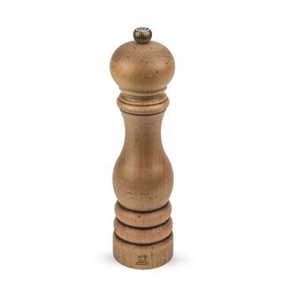 Image of PEUGEOT Paris 22 cm Salt Mill Classic Grind System Made with PEFC Certified Wood Lifetime Guaranteed Mechanism in France Antique Colour