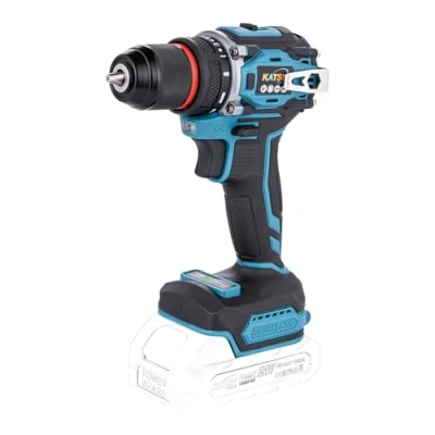 Image of KATSU FIT BAT 21V Brushless Cordless Drill Driver 10mm Keyless Chuck, Compact, 2 Gear Speed, LED Light, Metal Hook, Ideal for Home Garden DIY Tasks, No Battery 102622