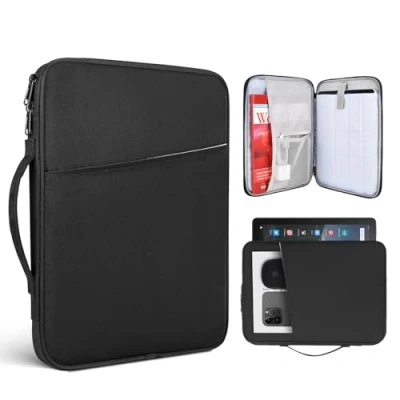 Image of 12.9 Inch Tablet Sleeve Bag Compatible with 13 iPad Pro M4/iPad Air M2 2024, M1 chip 6th/5th/4th/3rd Generation Magic Keyboard/Smart Keyboard Folio Carrying Case(Black)