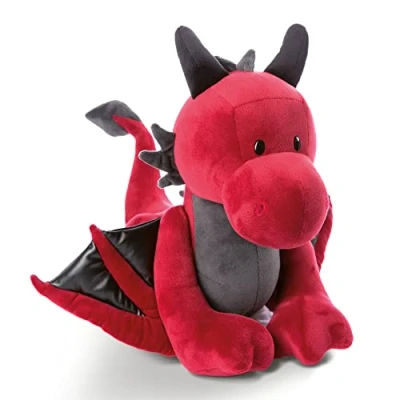 Image of Nici 48081 Red Dragon Eldor 30 cm Standing Plush Cuddly Toy Dragonia