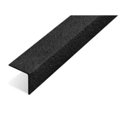 Image of Anti Slip Stair Nosing Pack of 5 Black Step GRP Tread Edge Grip (750mm)