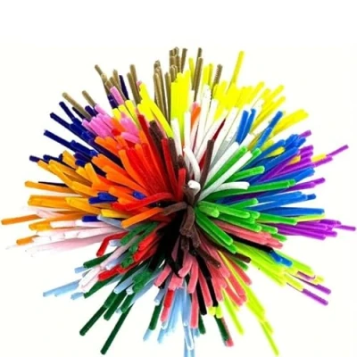 Image of Sequential 50 Assorted Pipe Cleaners for Craft 30cm x 6mm, Chenille Stems Arts &amp; Crafts Kids, School Crafting Projects