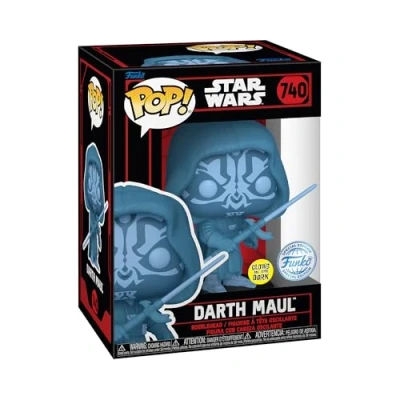 Image of Funko Pop! Star Wars: Wars Darkside Darth Maul (holo) Glow In the Dark Collectable Vinyl Figure Gift Idea Official Merchandise Toys for Kids &amp; Adults Movies Fans