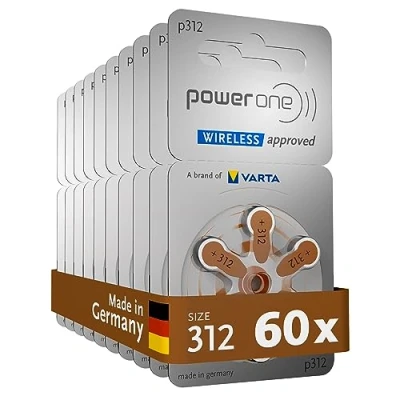 Image of PowerOne Size 312 10 Packets (60 Cells)