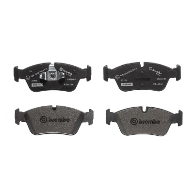 Image of 34112288849, 34112288851, 34116767147, 34116769763, 34116769951 Brake pad set BREMBO P 06 035X prepared for wear indicator without accessories