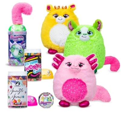 Image of Basic Fun Misfittens Cats Surprise Collectible Plush Gemstones Misfittens, Kittens, Stuffed Cat Plush, Furry Toy for Girls, Boys, Kids and Toddlers Ages 3+