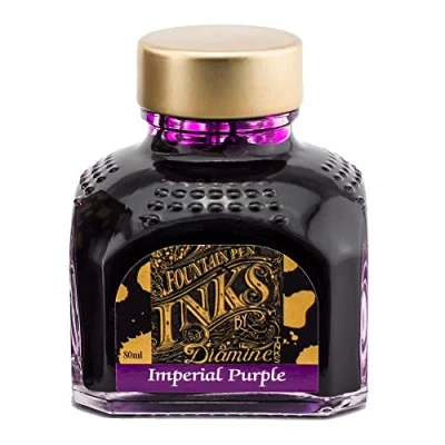 Image of Diamine Fountain Pen Ink, Imperial Purple 80ml