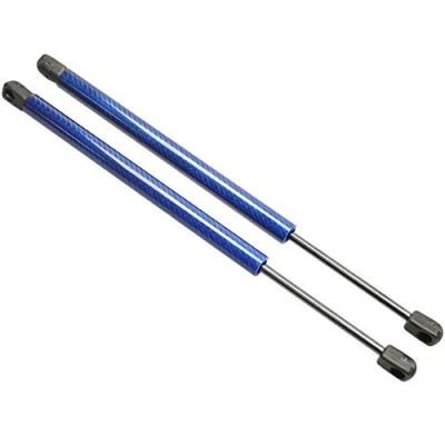 Image of JINGLINGKJ 0009235V005 for 2003 2005 Roadster 452 Notch Rear Boot Damper Gas Shock Absorbers Struts 435MM 2Pcs (Blue Carbon Fiber)