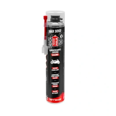 Image of ERRECOM 1000 Miglia BKR 3203 Racing Motorcycle Chain Lubricant, High Performance, Resistant to Speeds Long Distances, Precise Spray No Drips, Huggie System with 90 Connector, 750 ml Aerosol Can