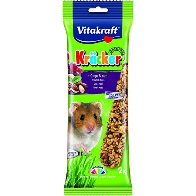 Image of Vitakraft Kracker Hamster Small Animal Food Grape Nut, Pack of 5
