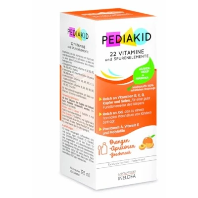 Image of Pediakid 22 Vitamins and Trace Elements 125 ml of Ineldea