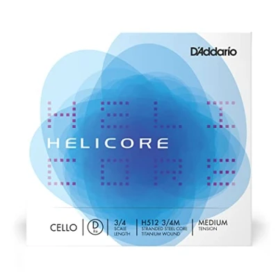 Image of D&#039;Addario Helicore 3/4 Scale Medium Tension Single D String for Cello