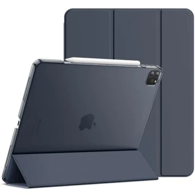 Image of JETech Case for iPad Pro 12.9 Inch (2020/2018 Model, 4th/3rd Generation), Compatible with Pencil, Cover Auto Wake/Sleep (Navy)