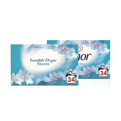 Image of Tumble Dryer Sheets Spring Awakening Fabric Conditioner Fresh Cloth Fragrance Long Lasting Freshness Drying for Clean &amp; Soft Fabrics (68 Sheets) 2Pk x 34Sheet