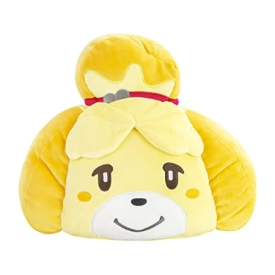 Image of Club Mocchi T12765 Animal Crossing Mega Isabelle Plush 40 cm, Nintendo Merchandise, Bedroom Accessories, Soft Toy for Boys and Girls, Cuddly Cushion Suitable from 3 Years +