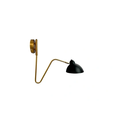 Image of Dyberg Larsen Futura wall lamp, black, metal
