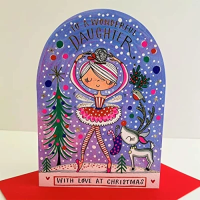 Image of Rachel Ellen Wonderful Daughter Love At Christmas Card Fairy Ballerina