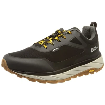 Image of Jack Wolfskin Men&#039;s TERRASHELTER Low M Walking Shoe, Orange/Dark Green, 9 UK