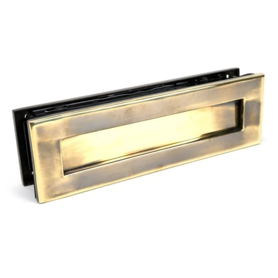 Image of From The Anvil Aged Brass Traditional Letterbox