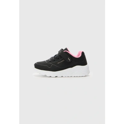 Image of Skechers UNO LITE Trainers Black/rose goldcoloured for kids, Size: 13.5K, gold/coloured shoes