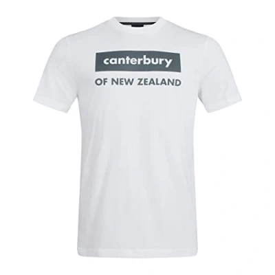 Image of Canterbury Kid&#039;s Logo T Shirt, White, Age 6 (XS)