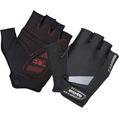 Image of GripGrab SuperGel 6mm DoctorGel Padded Short Finger Summer Cycling Gloves Comfortable Cushioned Fingerless Bike Glove