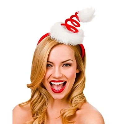Image of Wicked Costumes Adult Spiral Santa Hat Christmas on headband