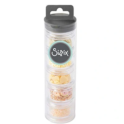 Image of Sizzix Sequins &amp; Beads 664604, Limoncello, 5 Pack, One Size