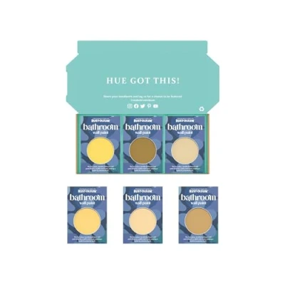 Image of Rust Oleum Bathroom Wall Paint in Matt Finish Warming Yellows Tester Box