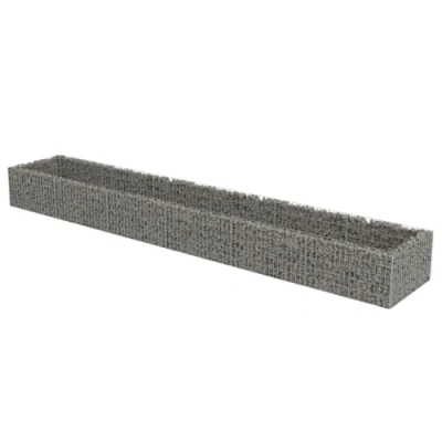 Image of vidaXL Raised Bed Sturdy, Rustproof &amp; Weather Resistant Galvanised Steel, Perfect Planter for Garden/Patio, Silver