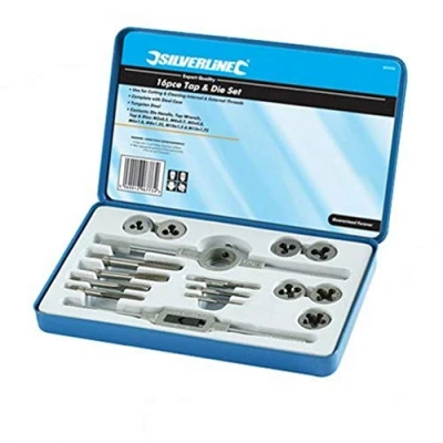 Image of Silverline Expert Tap &amp; Die Set 16pce Metric