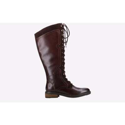 Image of Hush Puppies Women&#039;s Rudy Knee High Boot, Brown, 4 UK
