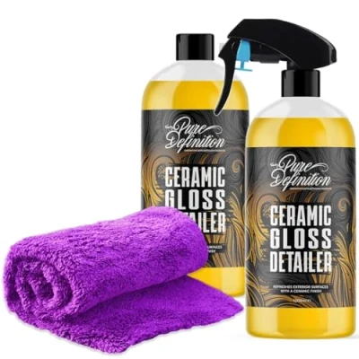 Image of Ceramic Detailer Car Wax Gloss Spray Sealant Coating Vehicle Water Beading (2 x 1000ml)