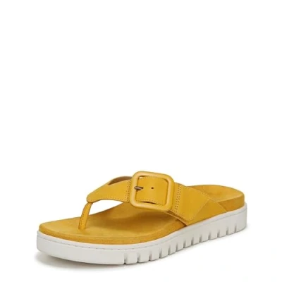 Image of Vionic Women&#039;s Uptown Marin Flip Flop, Daffodil Nubuck, 6 UK